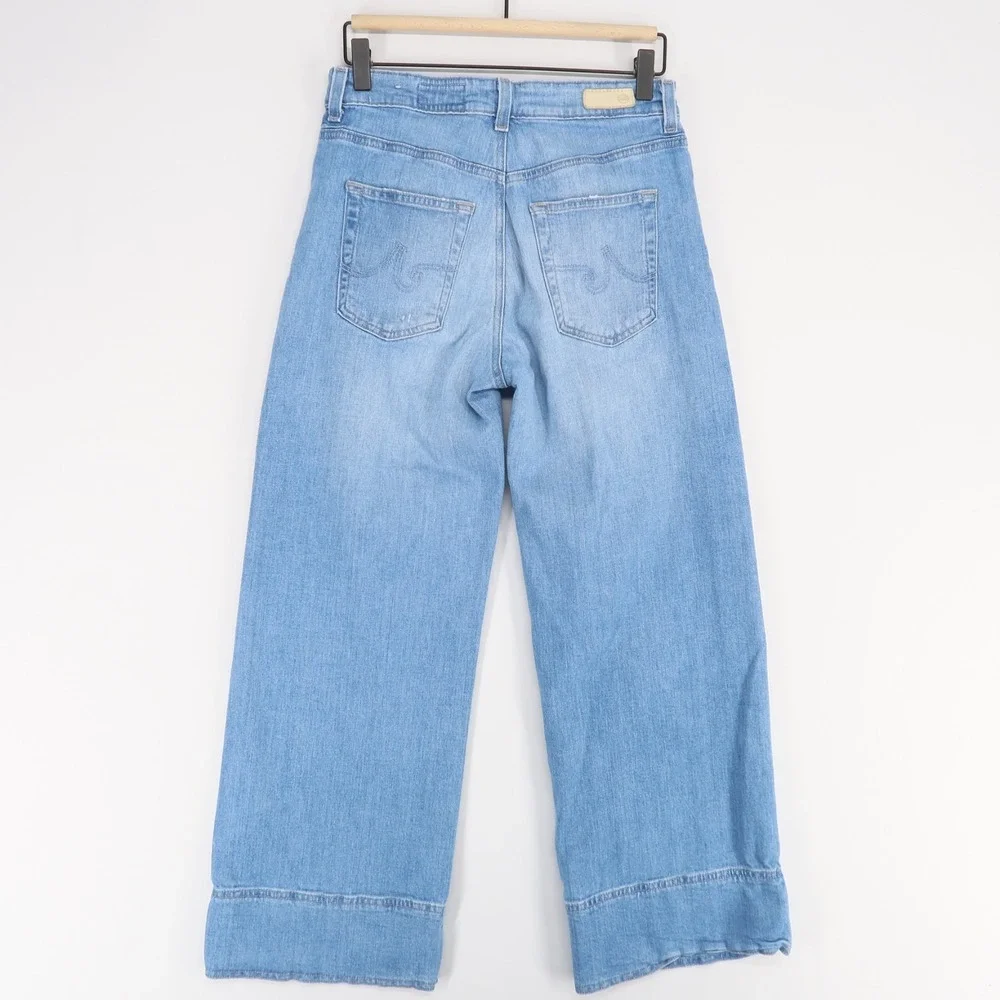 AG Adriano Goldschmied Light Blue Flare Jeans - Picture 3 of 13